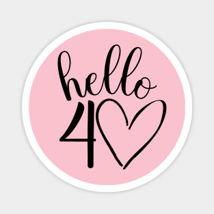 40th birthday design Magnet